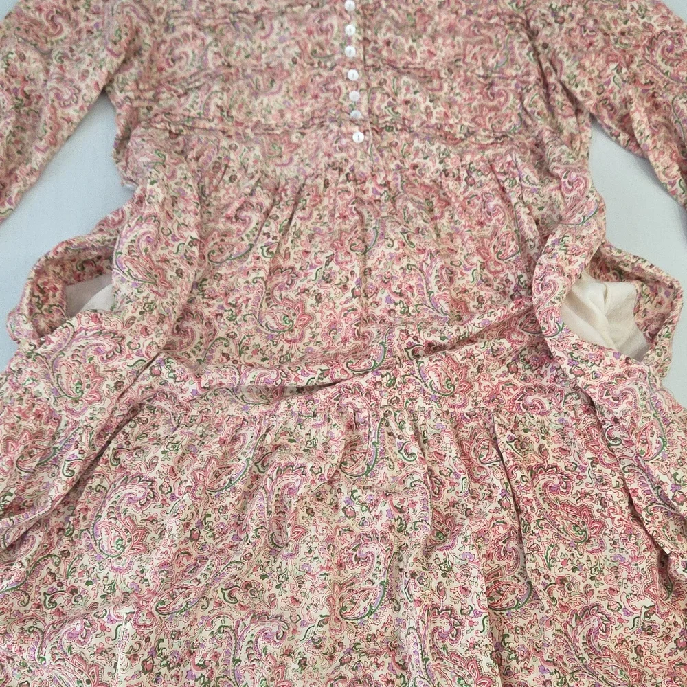 April Cornell For Modern Prairie Floral Paisley Midi Dress - Picture 4 of 12